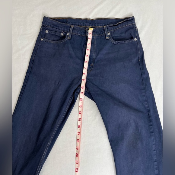 Levi Mens Jeans Straight Legs Navy Blue W32 L30 - Picture 2 of 12
